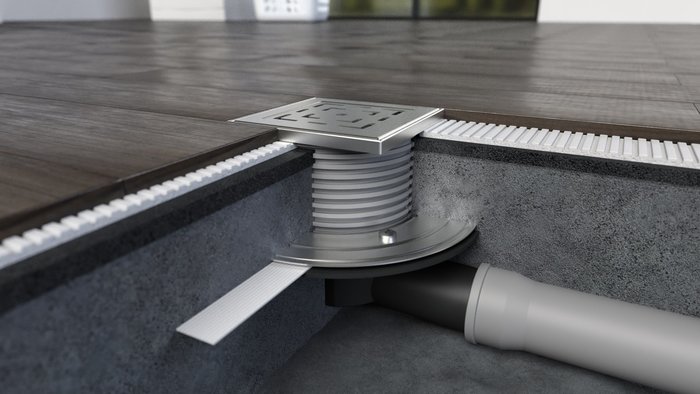 Двухкорпусный трап на террасе